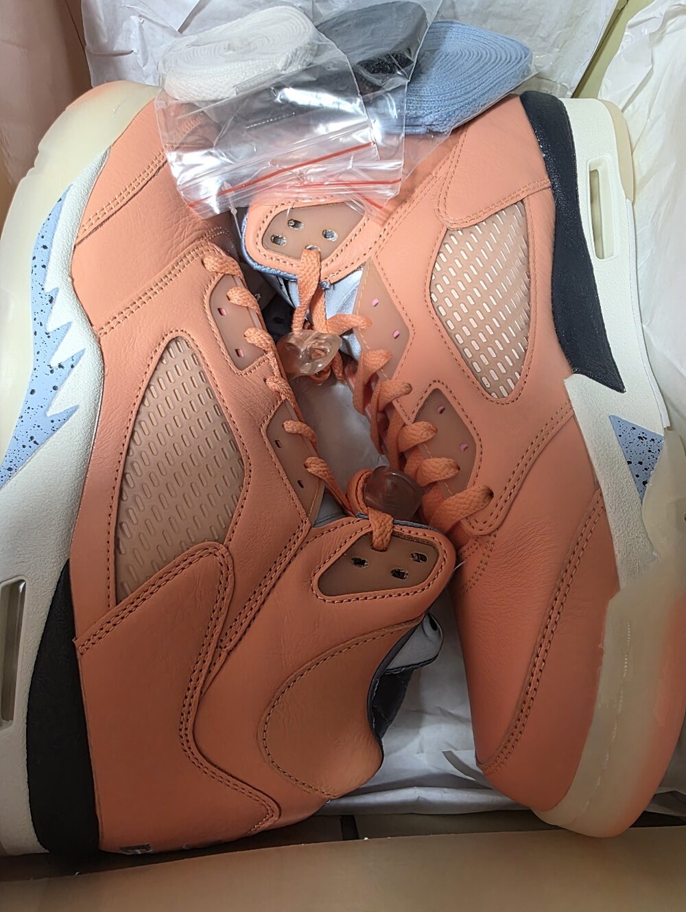 Jordan 3 "We The Best"Coral/Peach High-Top Sneakers Size 10.5m